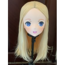 (AL03) Customize Character Female/Girl Resin Half/ Full Head With Lock Cosplay Japanese Anime Game Role Kigurumi Mask